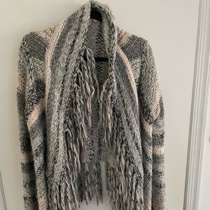 BETHANY MOTA fluffy fringe cardigan